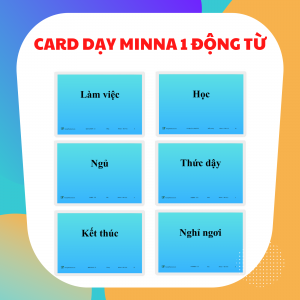 CARD DẠY MINNA NO NIHONGO SƠ CẤP 1 ĐỘNG TỪ (GV12)