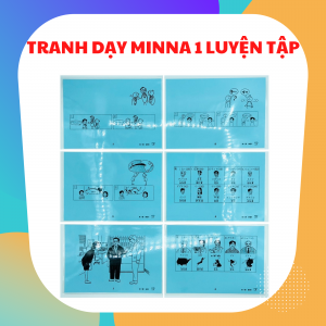 TRANH DẠY MINNA NO NIHONGO SƠ CẤP 1 LUYỆN TẬP NGỮ PHÁP (GV05)