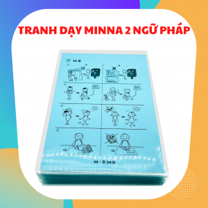 TRANH DẠY MINNA NO NIHONGO SƠ CẤP 2 DẪN NHẬP NGỮ PHÁP (GV08)